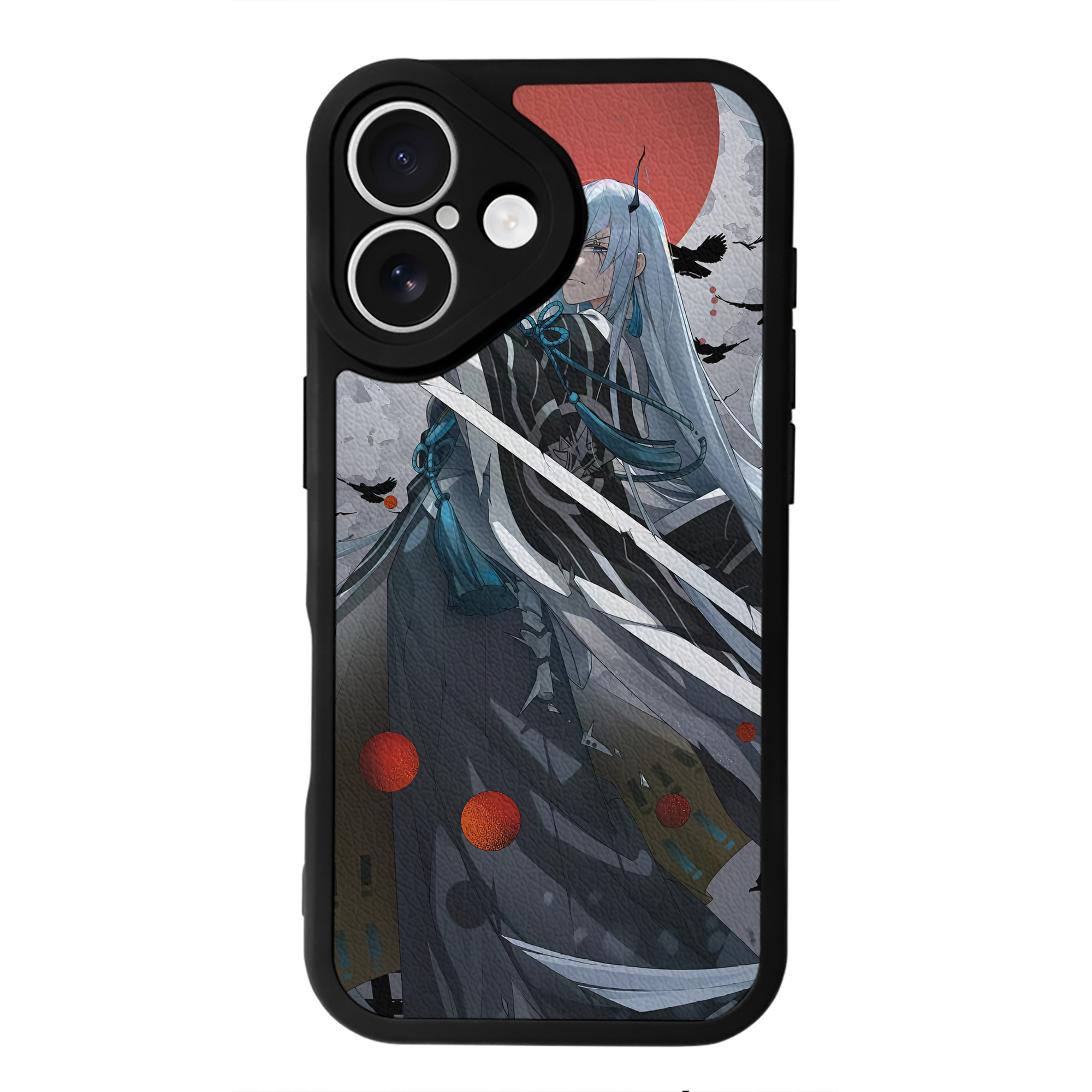 （画像用） 刀剣乱舞 Touken Ranbu 【iPhone 16シリーズ対応】シリコンスマホケース（レザー調） 材質：シリコン